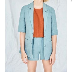 NWT Eve Gravel Linen Blazer (part of set)